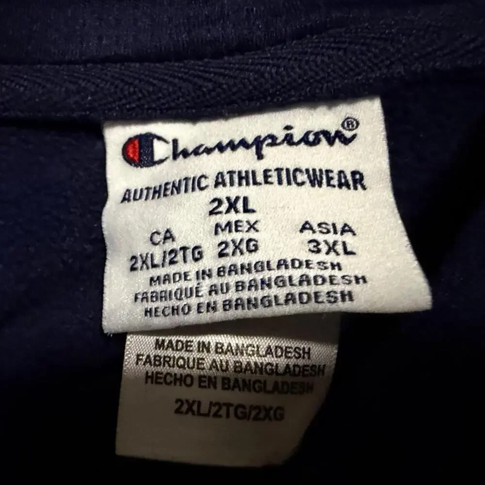 Navy champion byu hoodie with